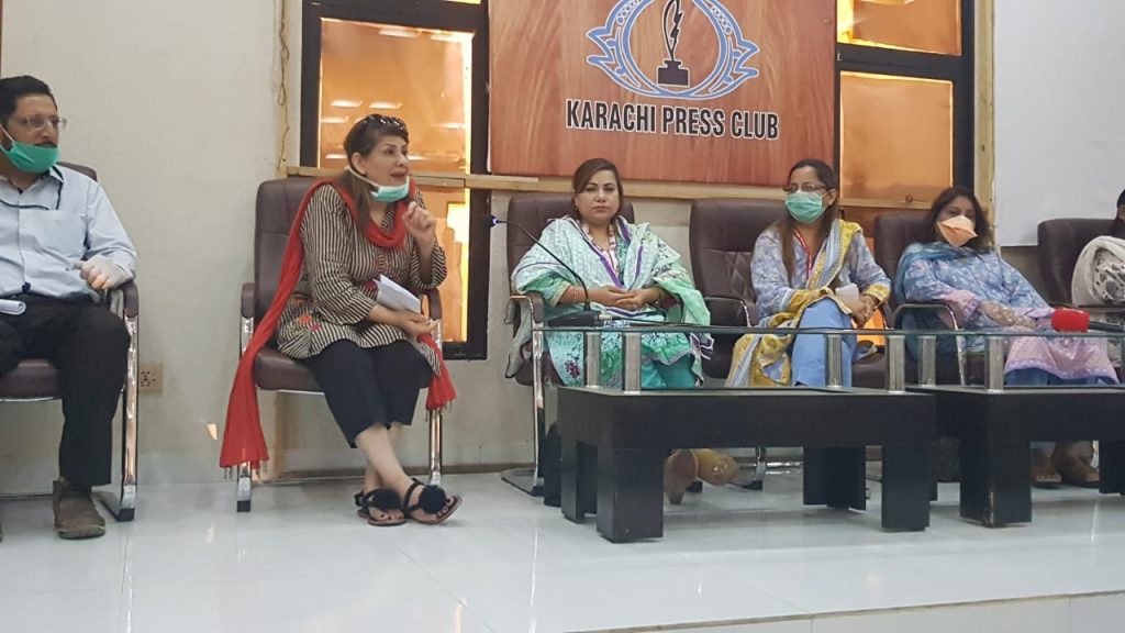Nurses and Midwifery press conference held today at Press Club Ms. Khair-un-Nisa controller Sindh nurses examination Board/Focal Person nurses Sindh, Ms. Arusa Lakhani President MAP....