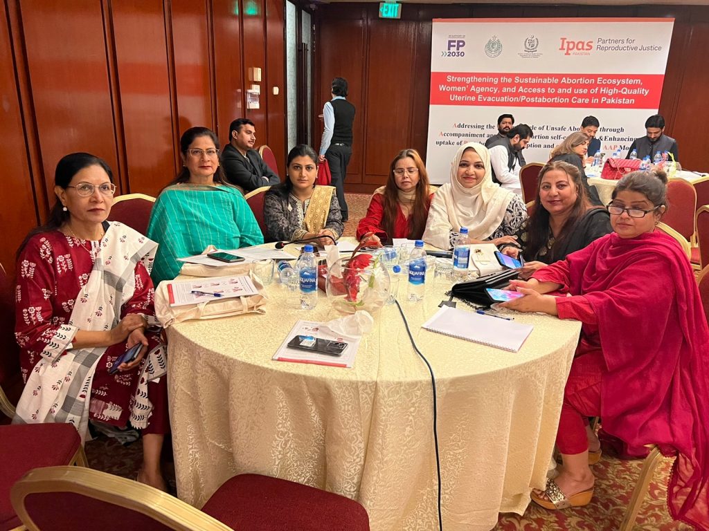 Representatives of Midwifery Association Pakistan (MAP), Ms. Gloria, Treasurer, and Ms. Binish attended the two days meeting organized by